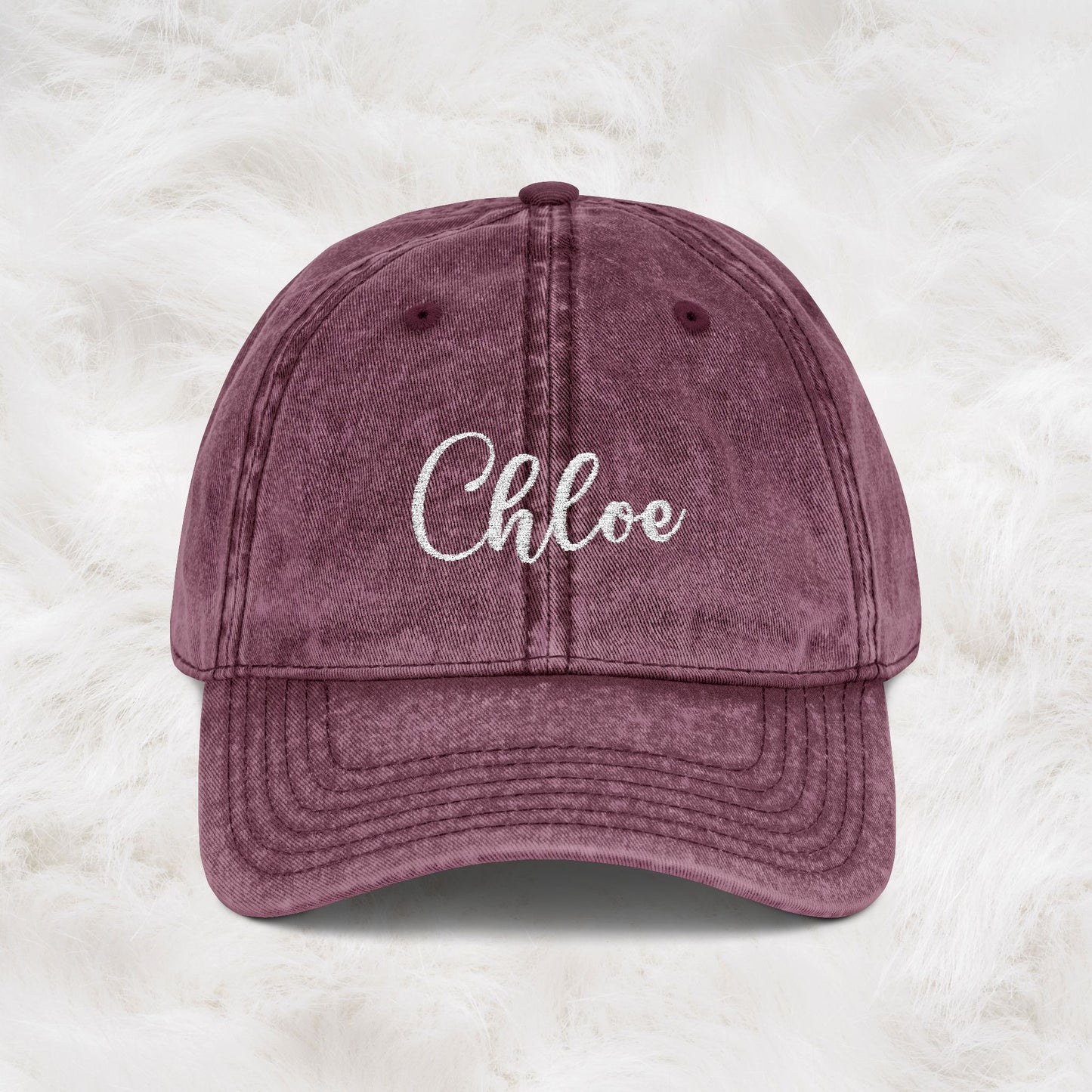 Personalized Embroidered Name Vintage Cap Hat | Gift Idea