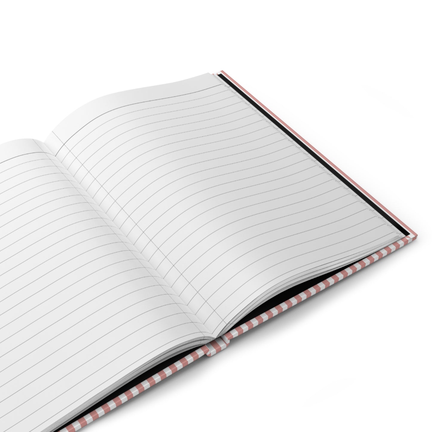 Personalized Title and Name Pink Striped Notebook Hardcover Journal | CEO of La Familia Gift for Mom, Wife, Women, Mother's Day