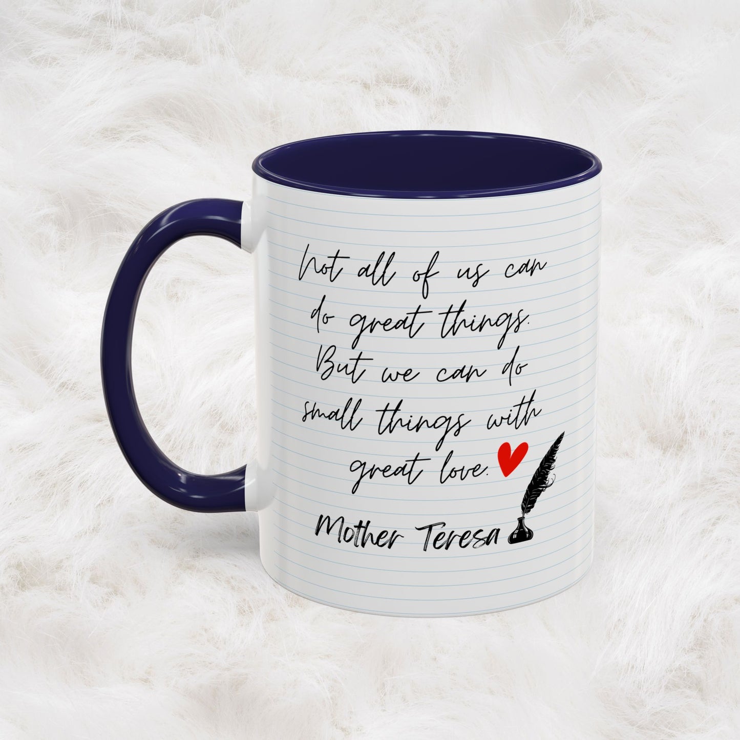 Mother Teresa Famous Positive Quotes Mug - We have only today, Let Us Begin | Christian Catholic Souvenir Cup