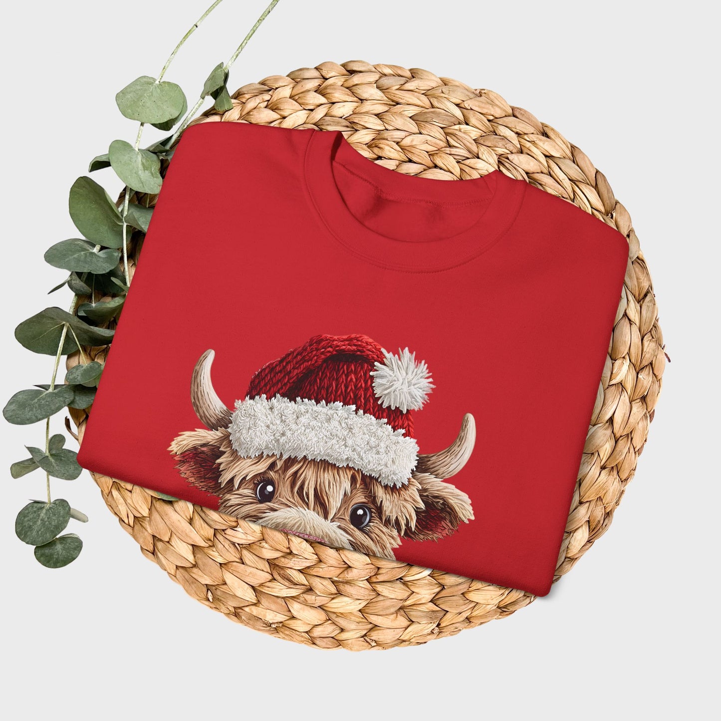 Cute Highland Cow Crewneck Sweatshirt — Cozy Everyday Gift Ideas