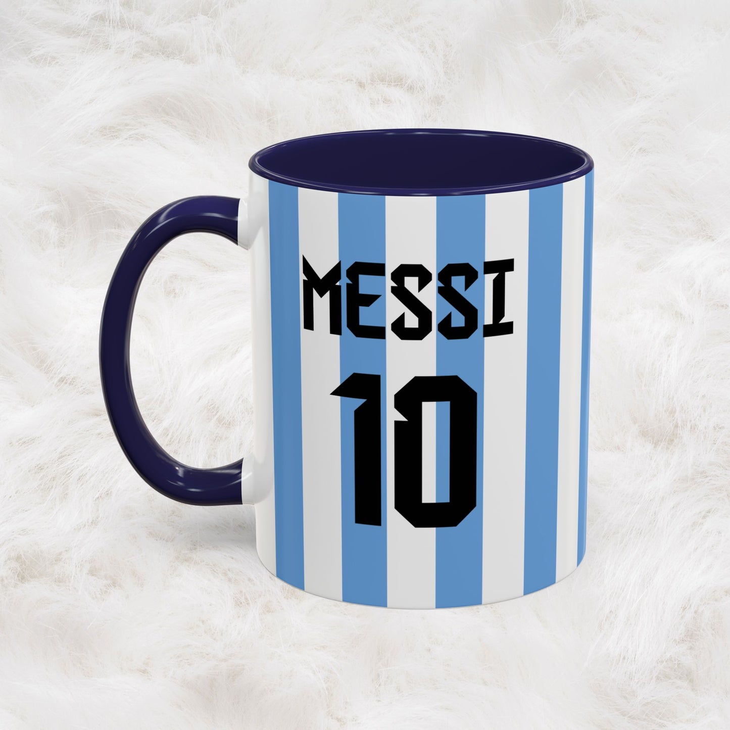 Personalized Name & Number Argentina Jersey Football Soccer World Cup Mug | Lionel Messi Fans | Hunting Birthday Christmas Gift Present
