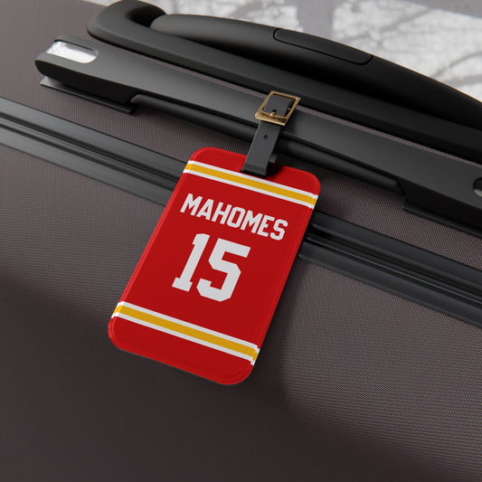 Personalized Name & Number Travel ID Kansas City Chiefs Sport Football Fan Luggage Tag | Vacation Birthday Christmas Gift