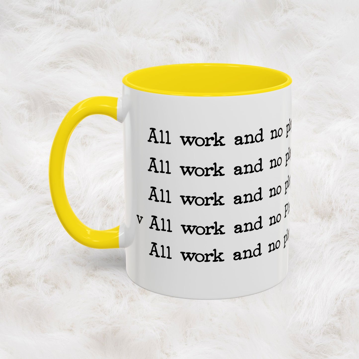 The Shining Coffee Mug — All Work and No Play Makes Jack a Dull Boy | Horror Movie Gift, Novelty Ceramic Cup