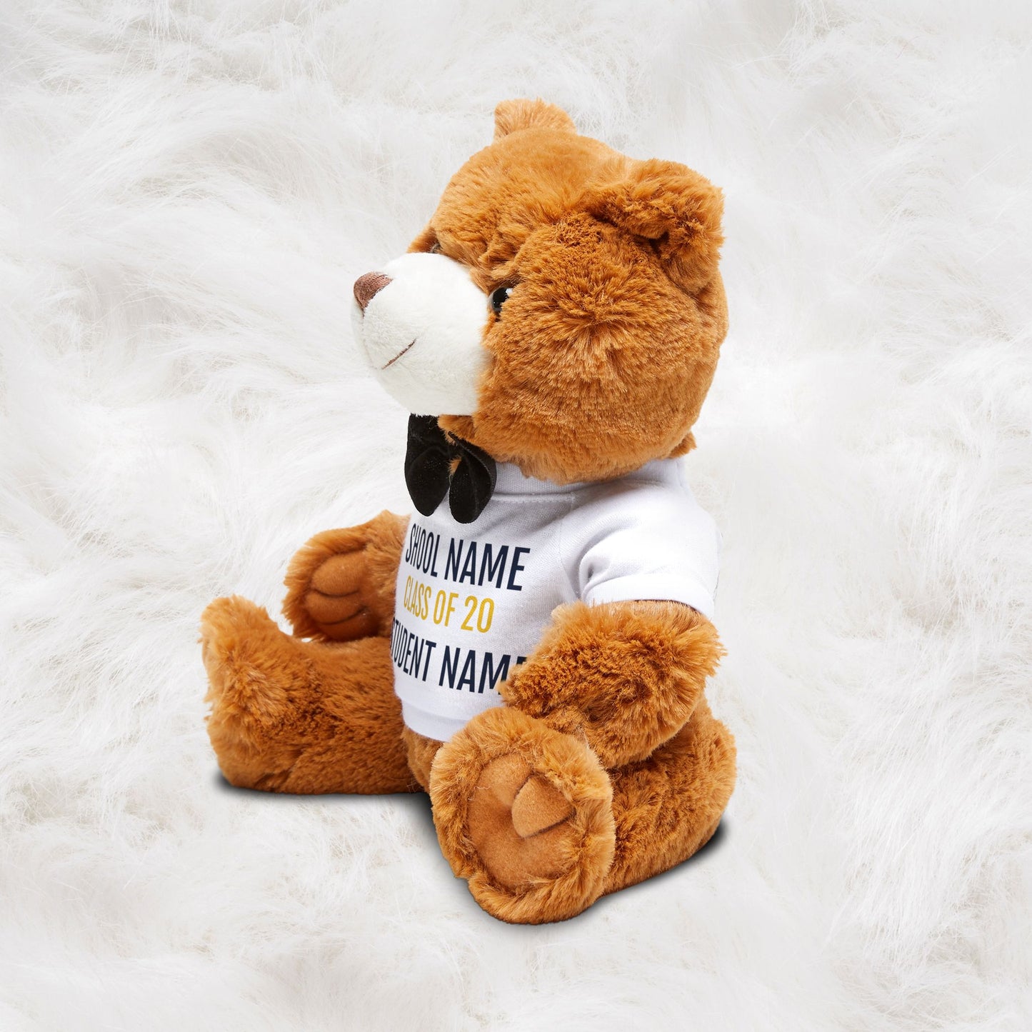 Personalized School Name, Graduation Year, Student Name Teddy Bear with T-Shirt | Super Cute Adorable Graduation Gift Ideas