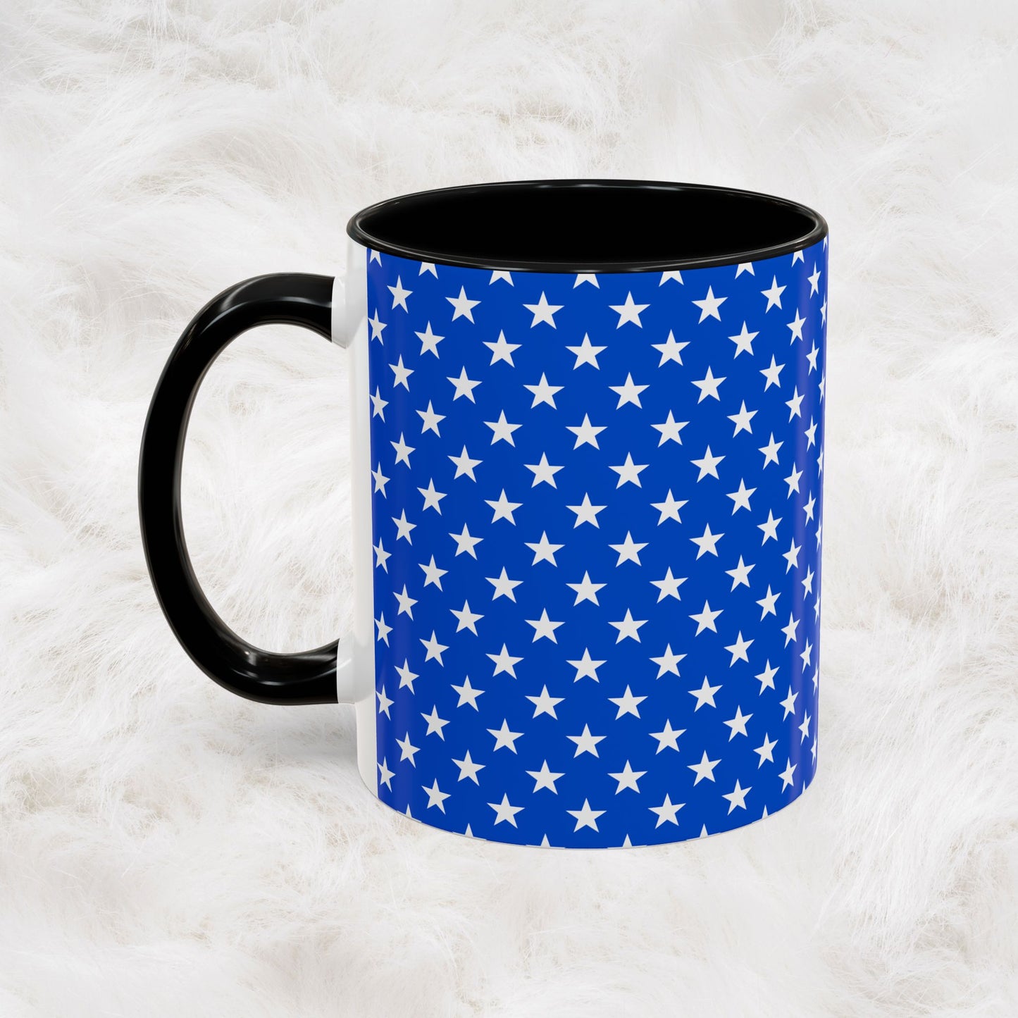 American Stars and Stripes USA Flag Accent Mug | Trending July 4th Gift Idea Coffee Tea Cup