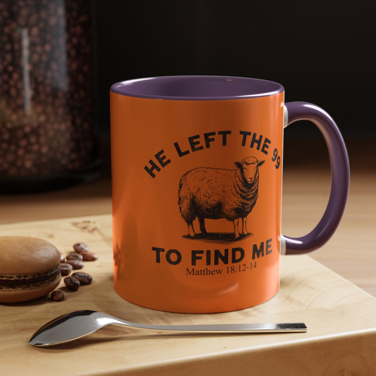 He Left the 99 Sheep Coffee Tea Mug — Inspirational Christian Matthew 18:12-14 Souvenir Cup