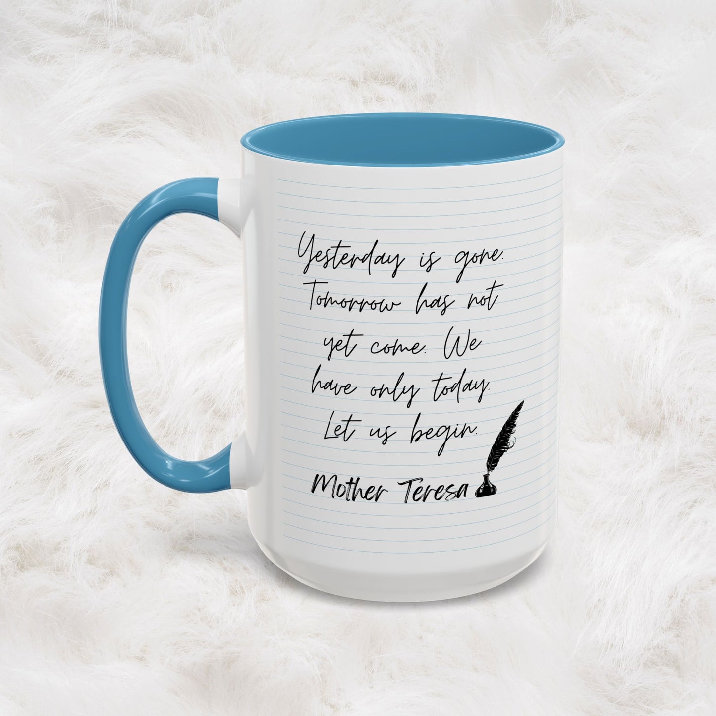 Learn With Mother Teresa Inspired Quotes Mug | Christian Gift Ideas