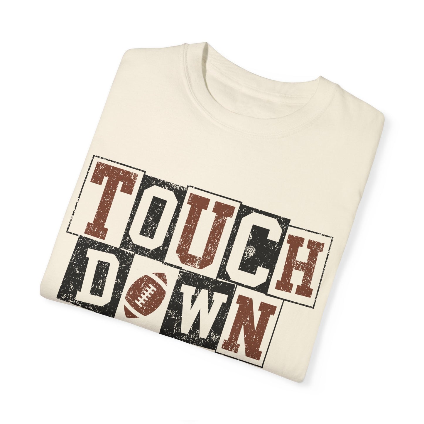 Football Season Unisex Garment-dyed Tee Comfort Color T-shirt - Touch Down Gift Ideas