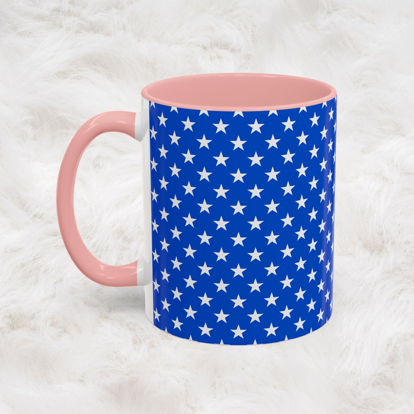 American Stars and Stripes USA Flag Accent Mug | Trending July 4th Gift Idea Coffee Tea Cup