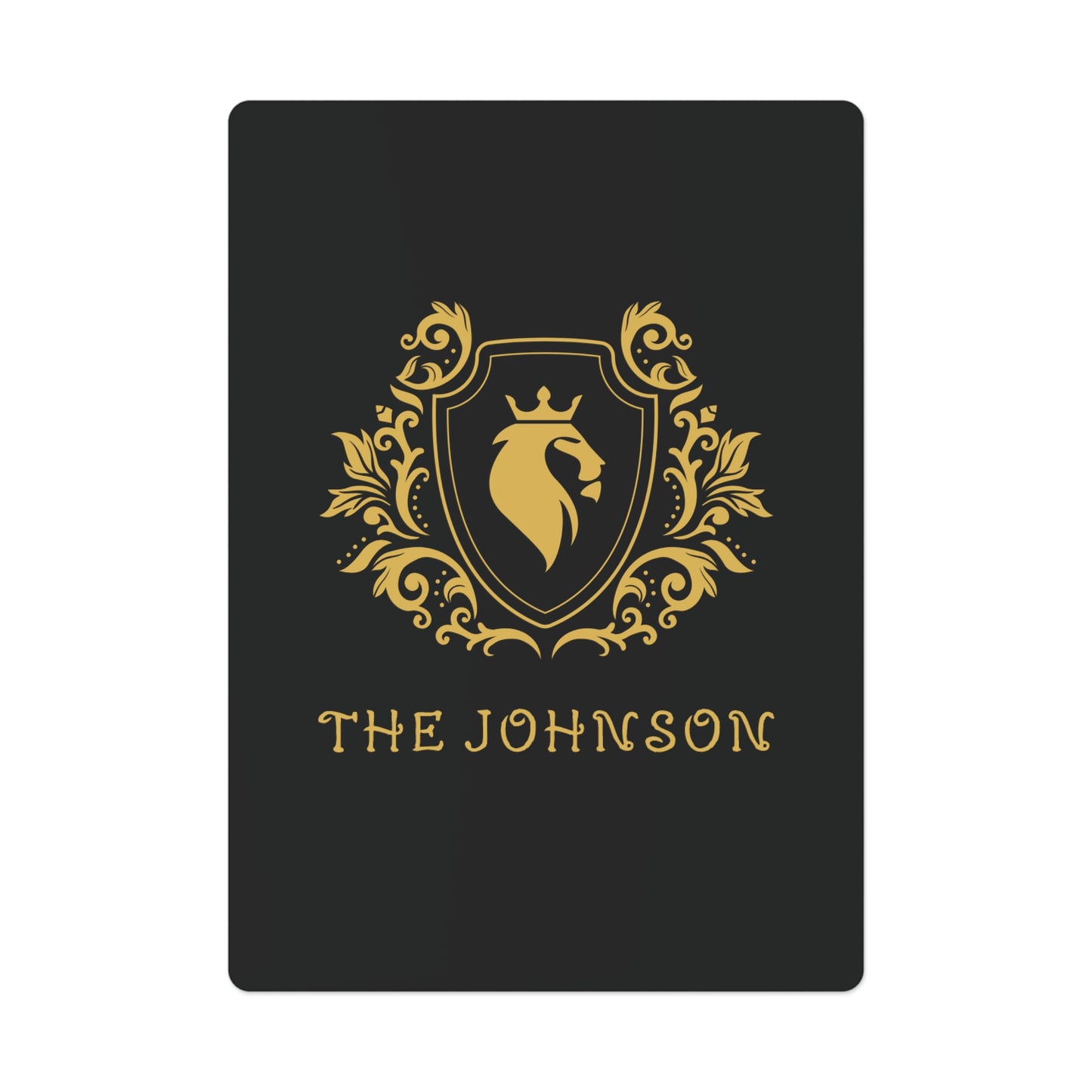 Personalized Family Name Lion King Poker Playing Cards Set | Souvenir Play Card for Pet Lover | Hunting Christmas Birthday Gift