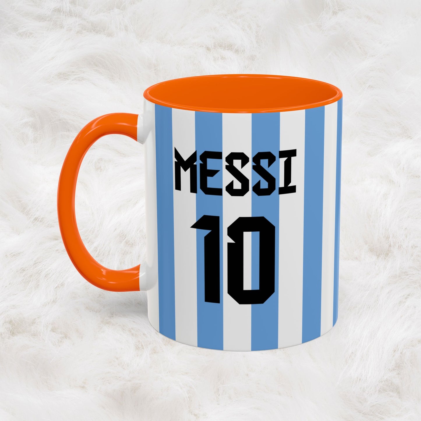 Personalized Name & Number Argentina Jersey Football Soccer World Cup Mug | Lionel Messi Fans | Hunting Birthday Christmas Gift Present