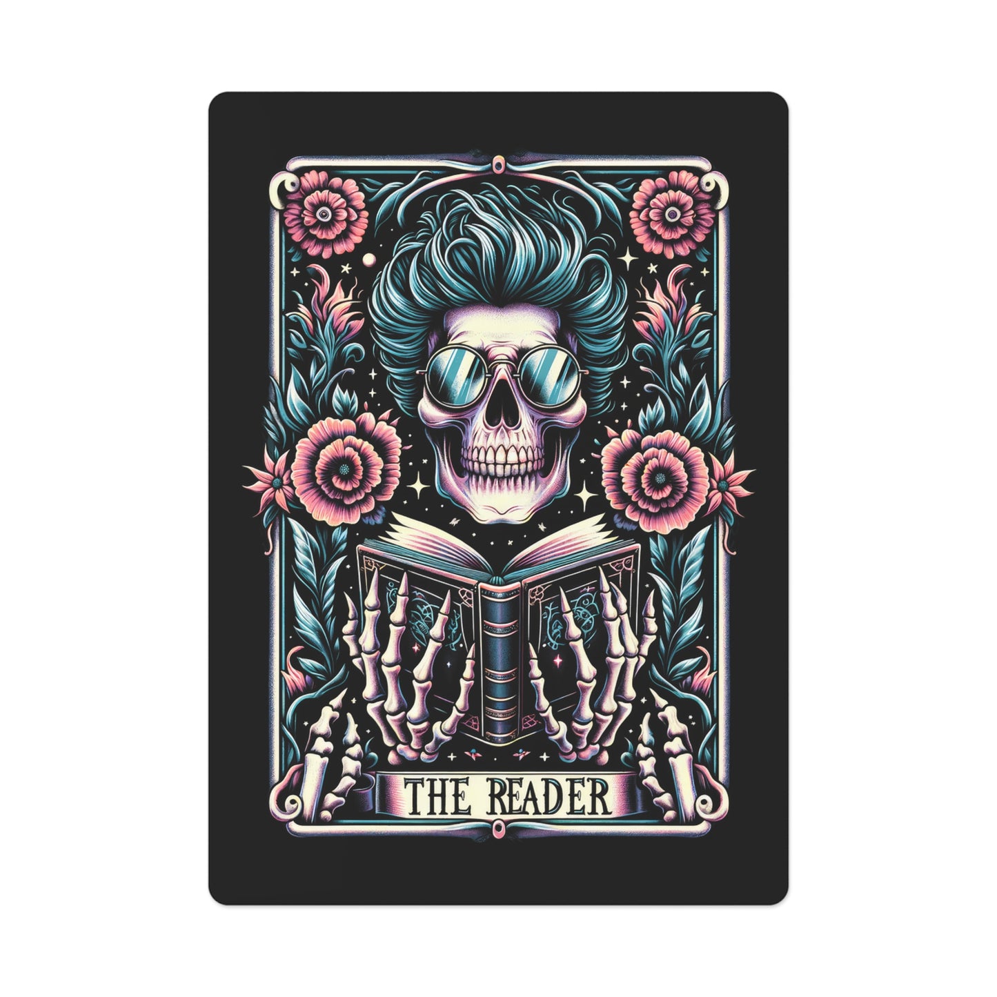 The Reader Skull Tarot Poker Cards Set | Birthday Christmas Souvenir Gift