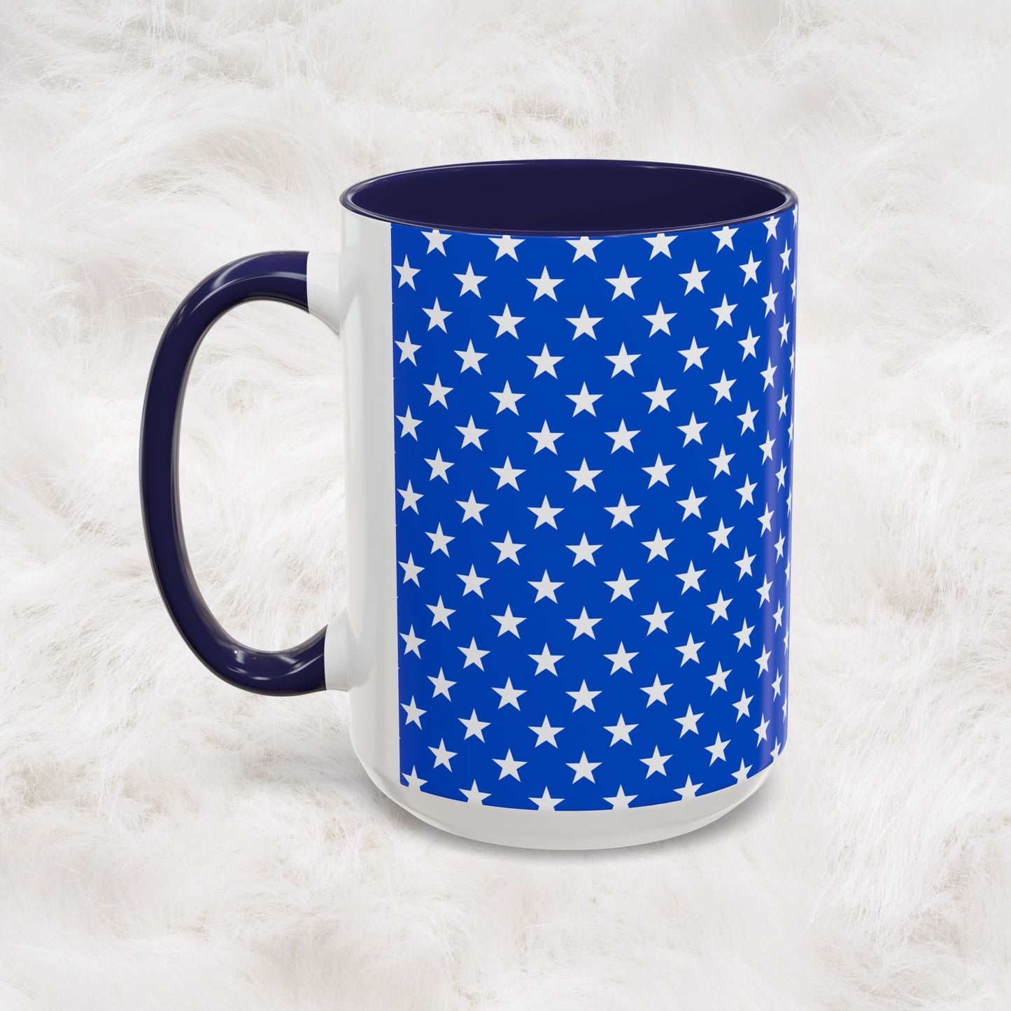 American Stars and Stripes USA Flag Accent Mug | Trending July 4th Gift Idea Coffee Tea Cup