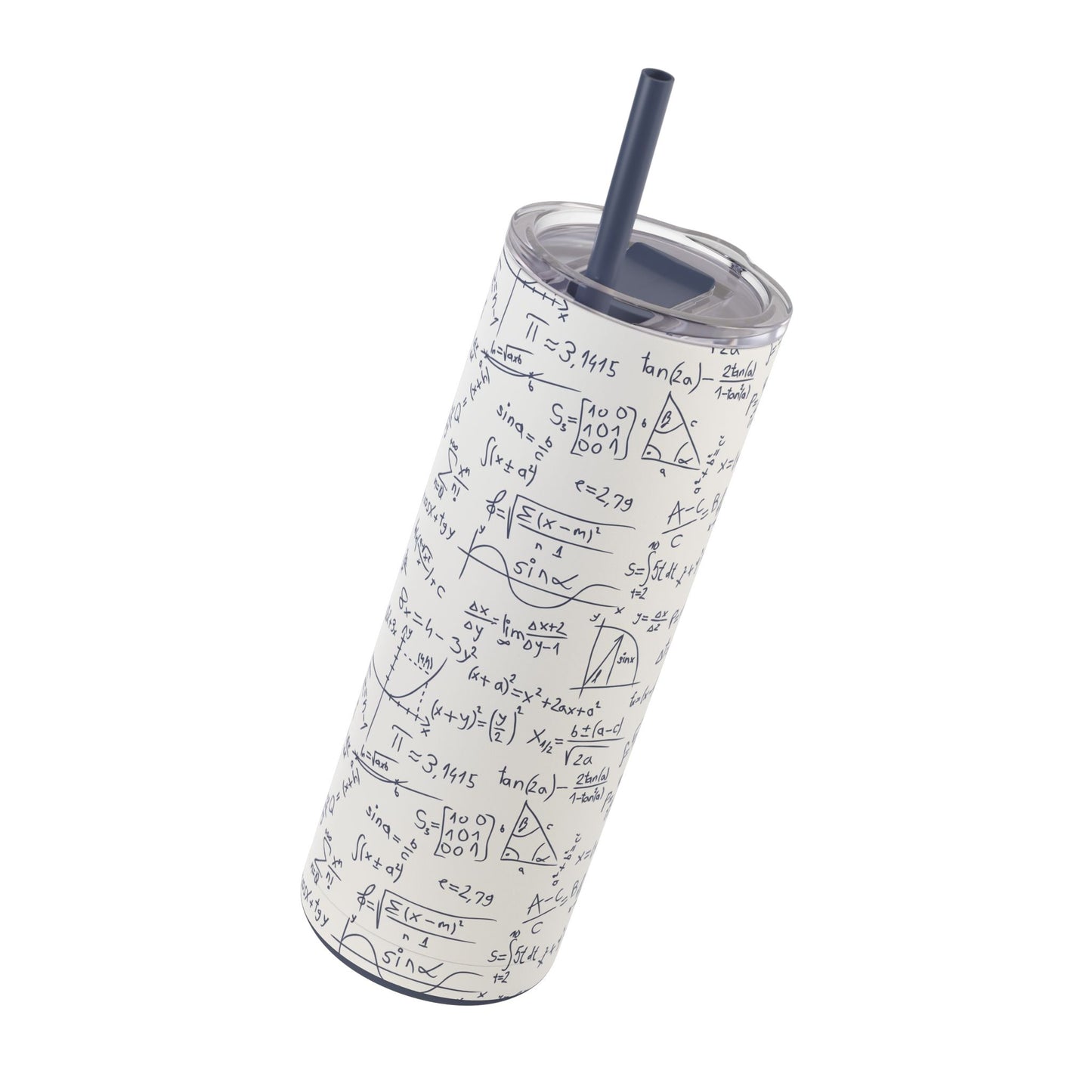 Mathematics Lovers Science Math Pattern Skinny Matte Tumbler Hunting Birthday Christmas Gifts