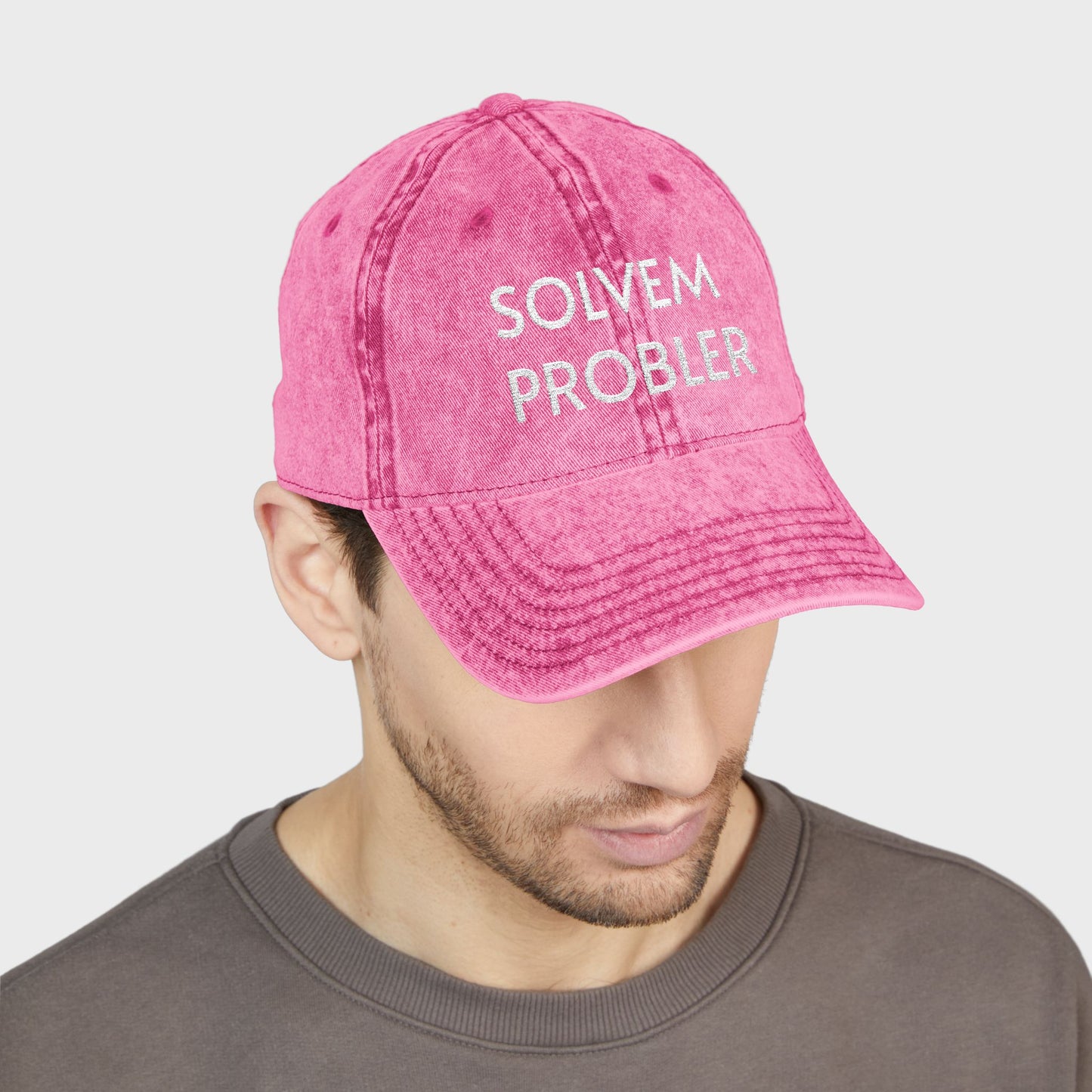 Funny Solvem Probler Vintage Embroidered Cap