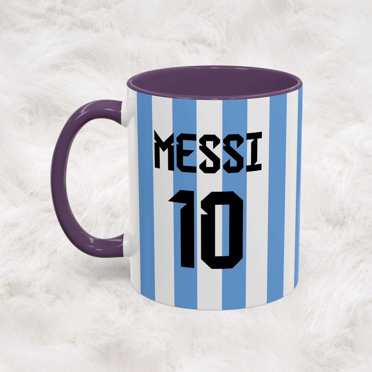 Personalized Name & Number Argentina Jersey Football Soccer World Cup Mug | Lionel Messi Fans | Hunting Birthday Christmas Gift Present