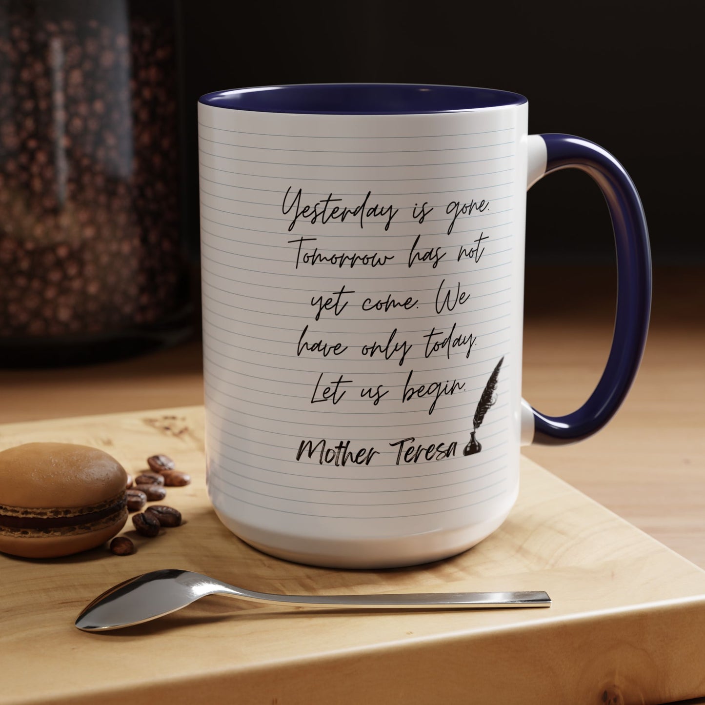 Learn With Mother Teresa Inspired Quotes Mug | Christian Gift Ideas