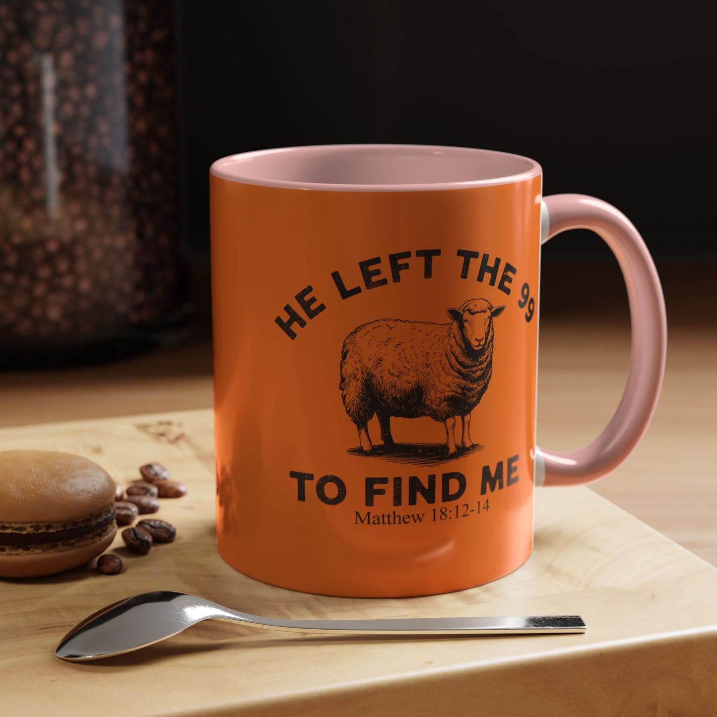He Left the 99 Sheep Coffee Tea Mug — Inspirational Christian Matthew 18:12-14 Souvenir Cup