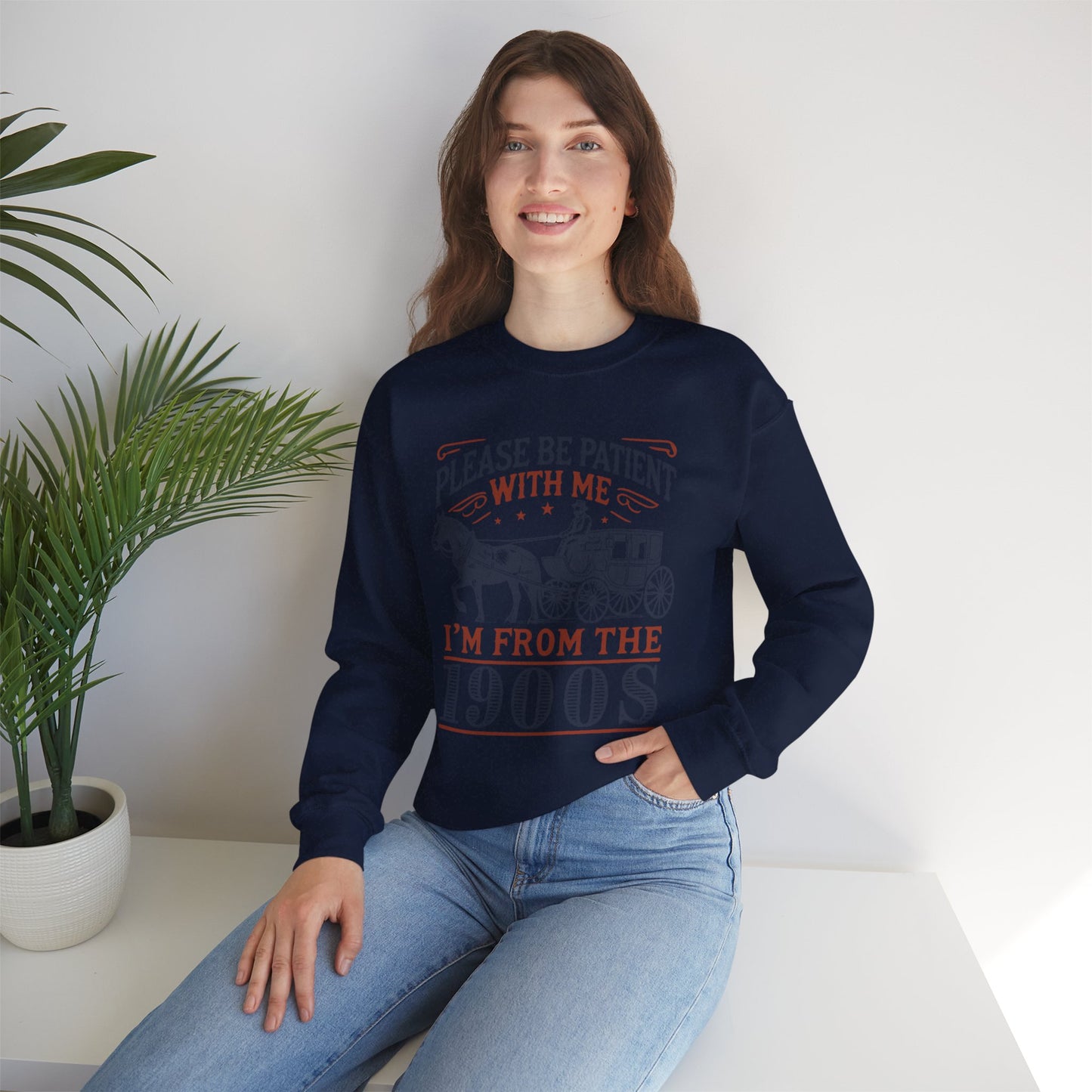 Vintage Retro Vibe Unisex Heavy Blend™ Crewneck Sweatshirt