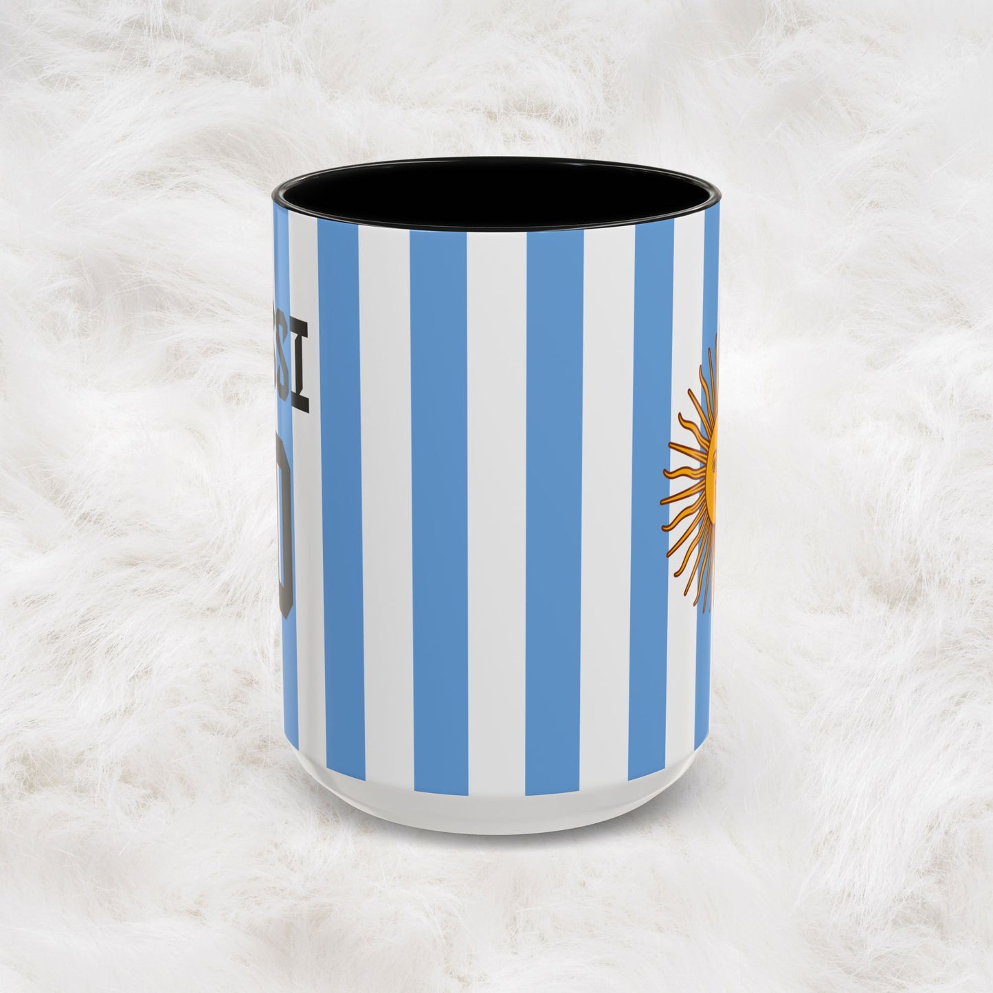Personalized Name & Number Argentina Jersey Football Soccer World Cup Mug | Lionel Messi Fans | Hunting Birthday Christmas Gift Present