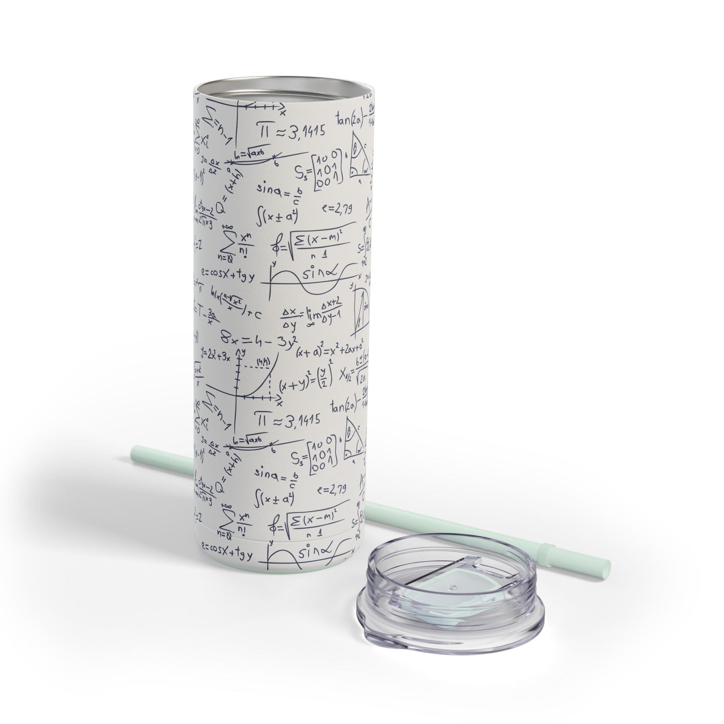 Mathematics Lovers Science Math Pattern Skinny Matte Tumbler Hunting Birthday Christmas Gifts