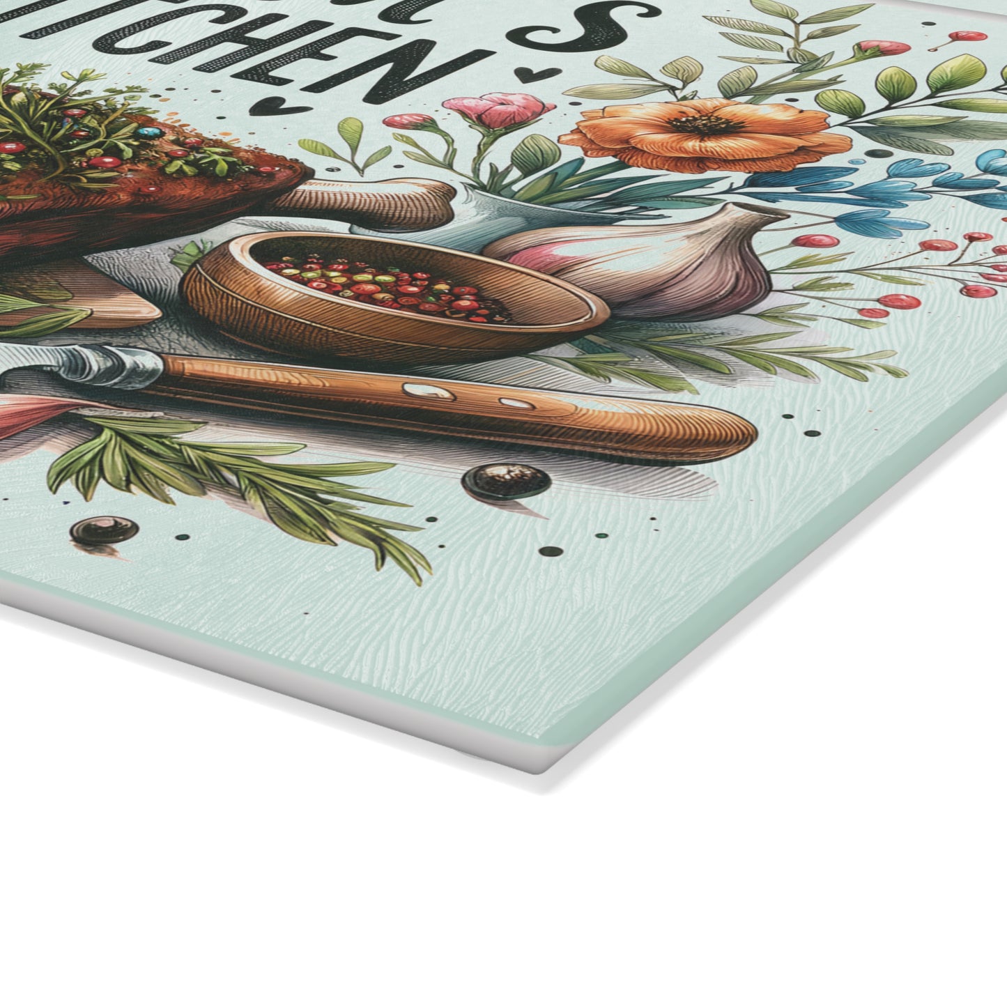 Mom's Kitchen Glass Cutting Board Home Decor Gift Ideas