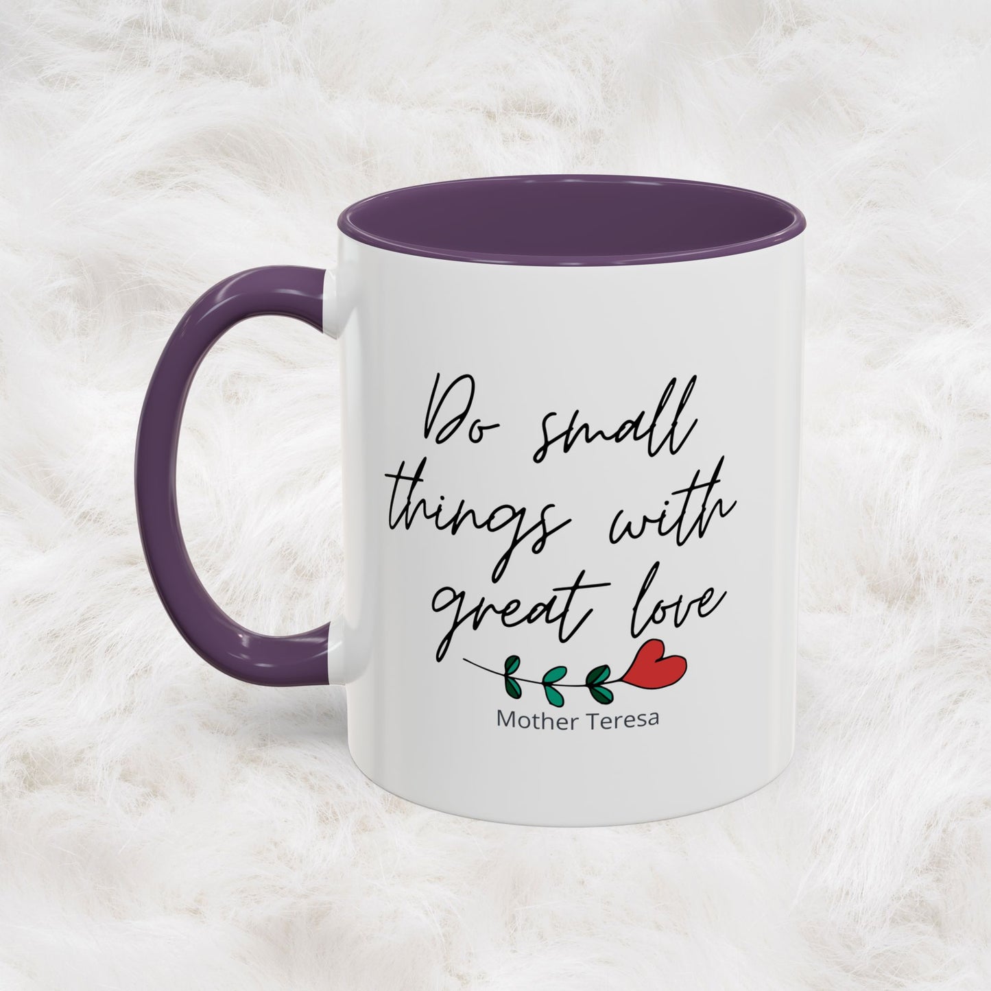 Mother Teresa Quote Mug - Do small things with great love | Souvenir Coffee Tea Cup