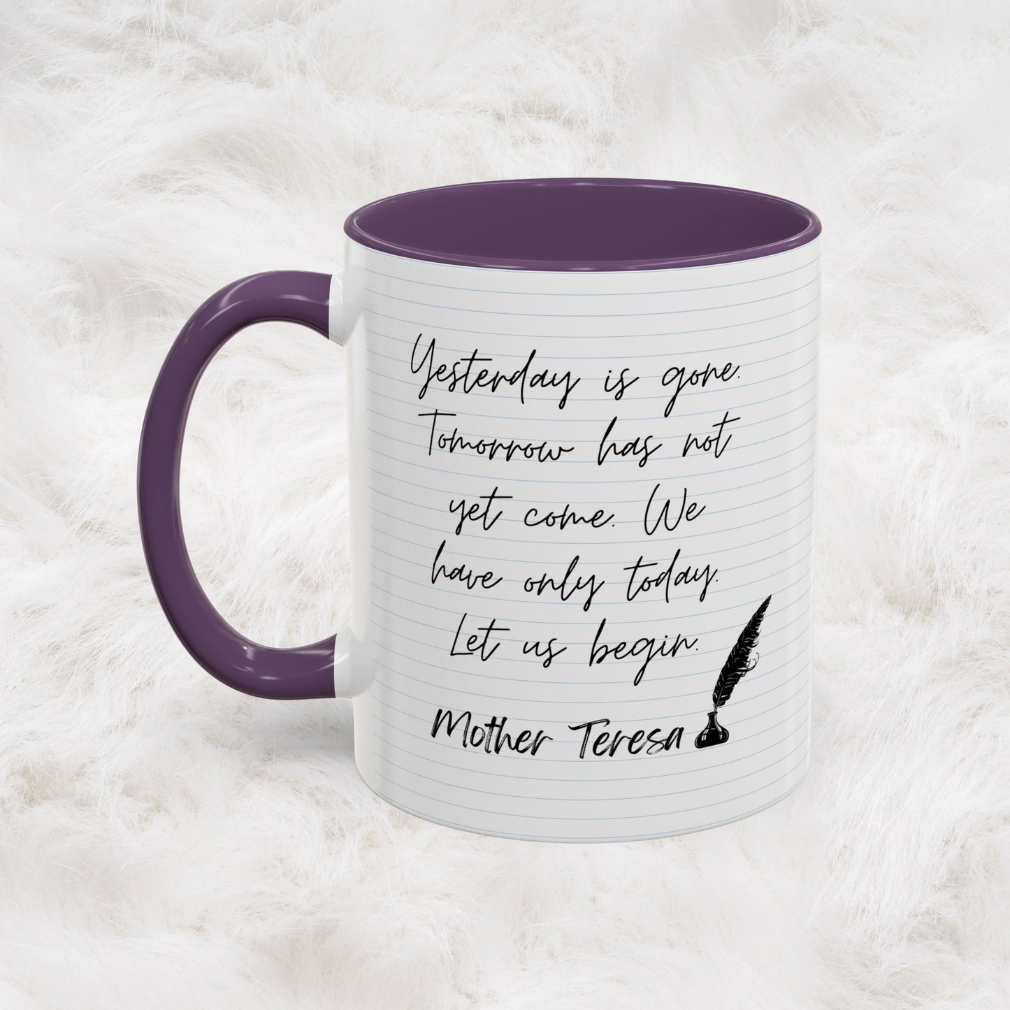 Learn With Mother Teresa Inspired Quotes Mug | Christian Gift Ideas