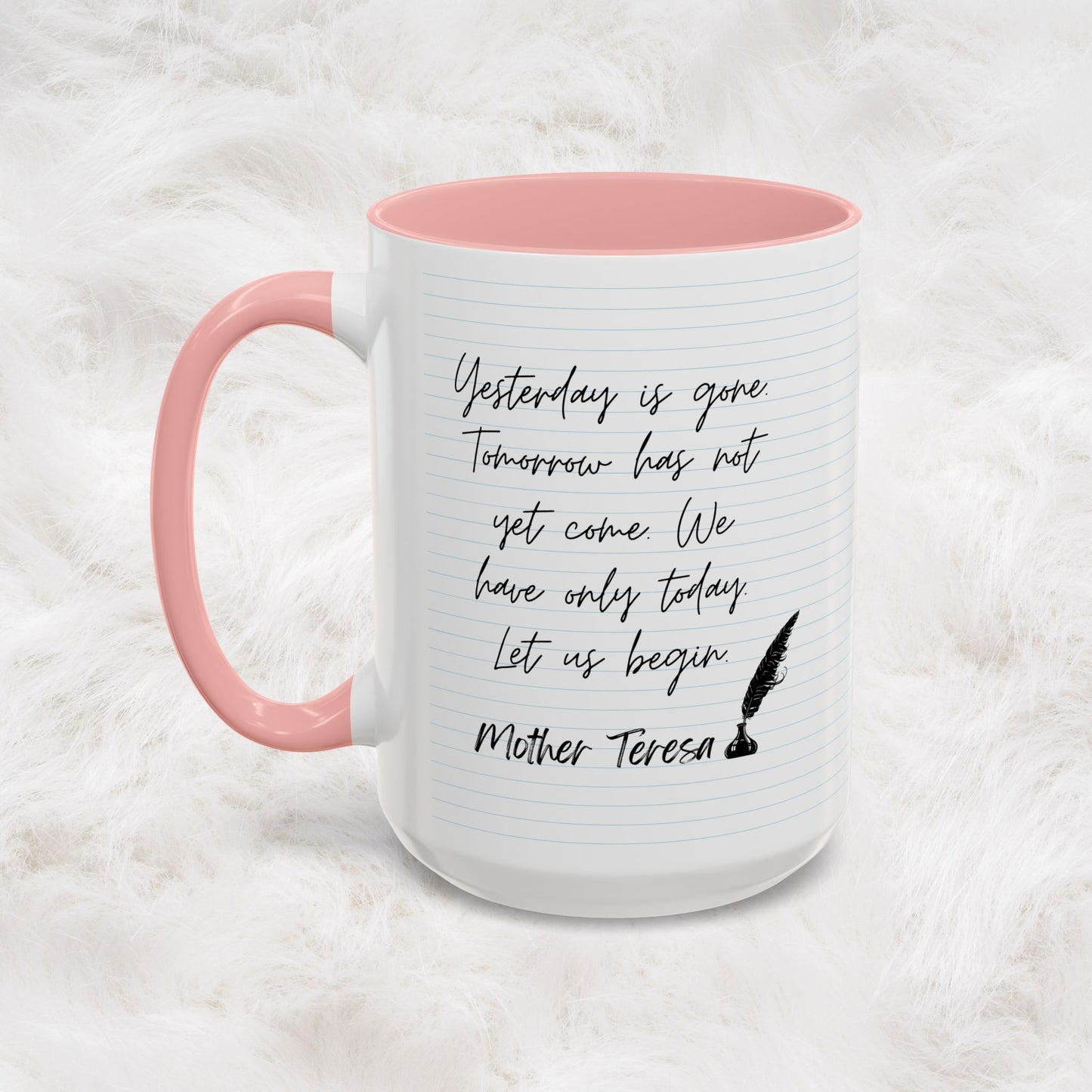 Learn With Mother Teresa Inspired Quotes Mug | Christian Gift Ideas