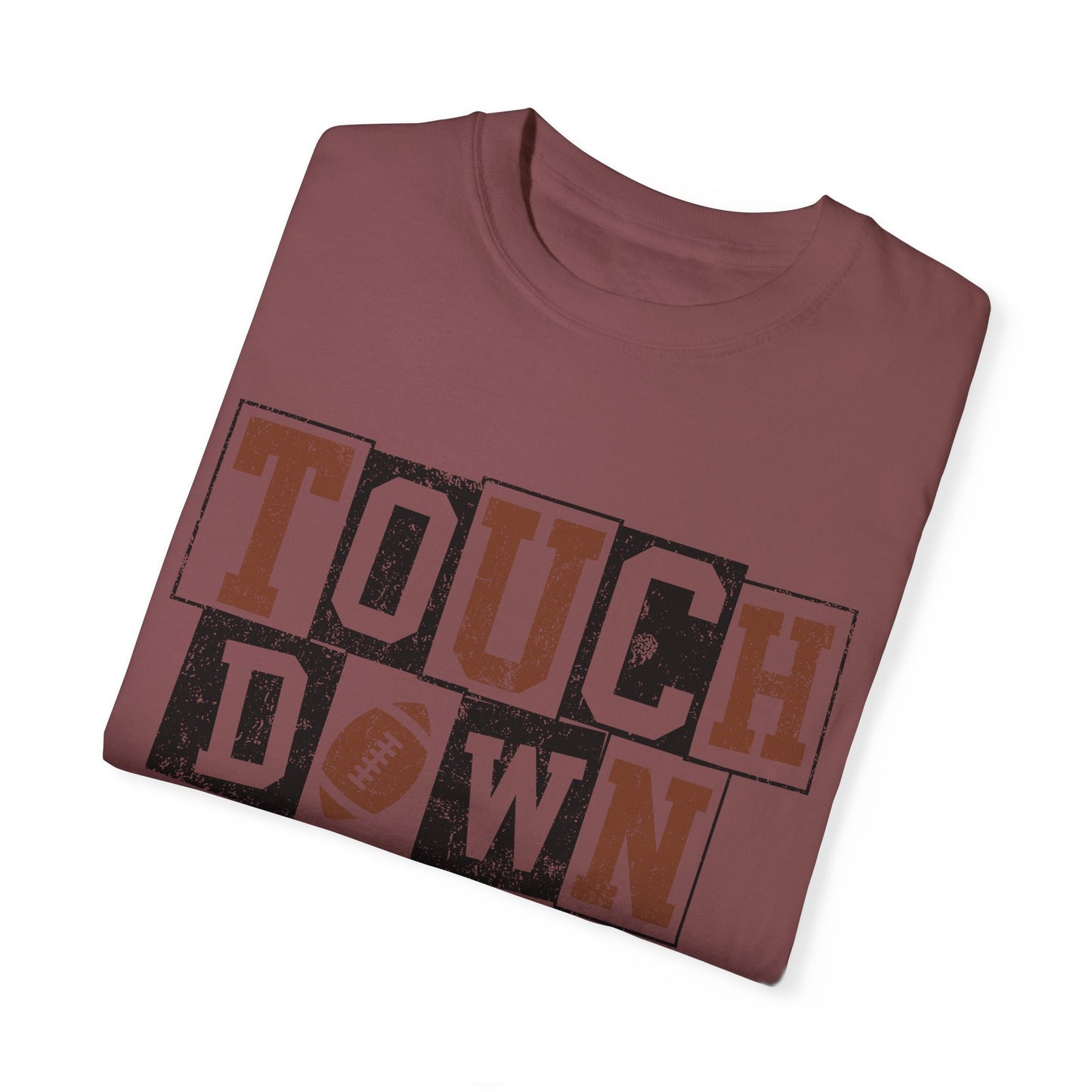 Football Season Unisex Garment-dyed Tee Comfort Color T-shirt - Touch Down Gift Ideas