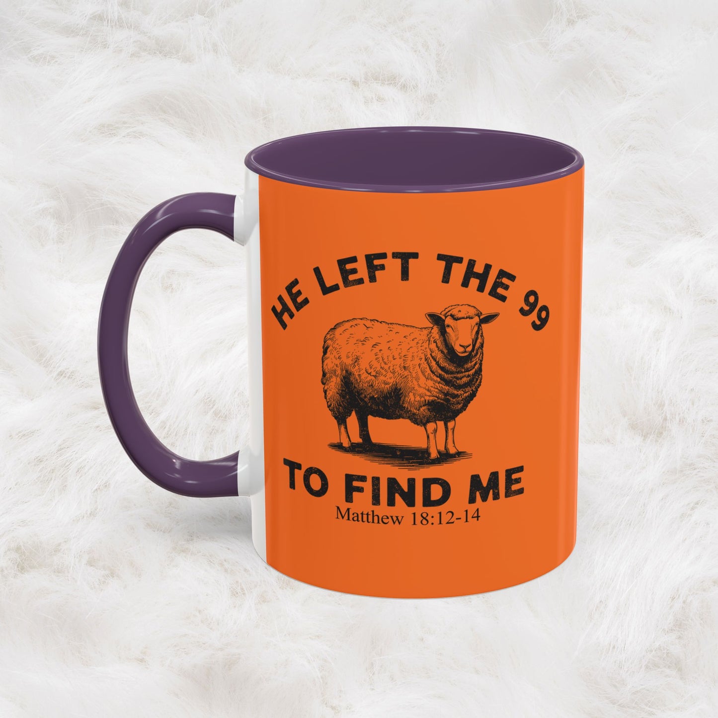 He Left the 99 Sheep Coffee Tea Mug — Inspirational Christian Matthew 18:12-14 Souvenir Cup