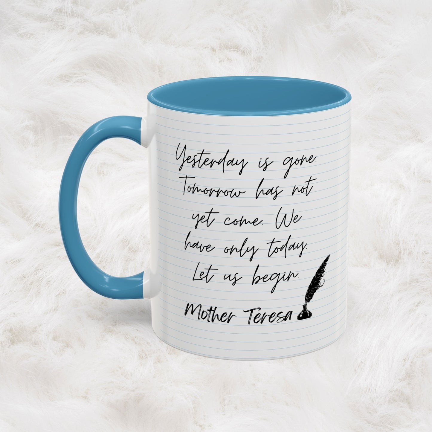 Learn With Mother Teresa Inspired Quotes Mug | Christian Gift Ideas