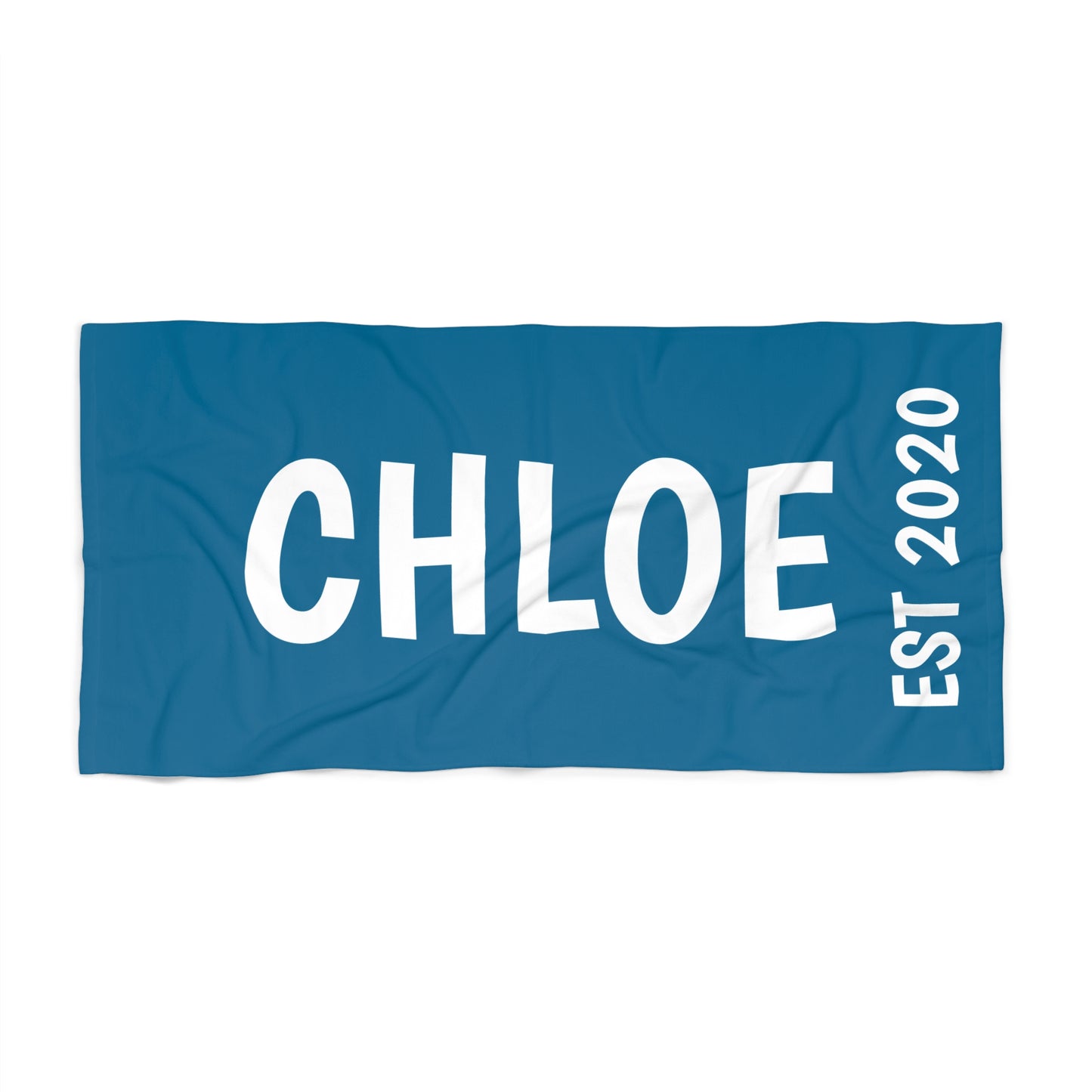 Personalized Name and Side Text Beach Towel Unique Gift Ideas