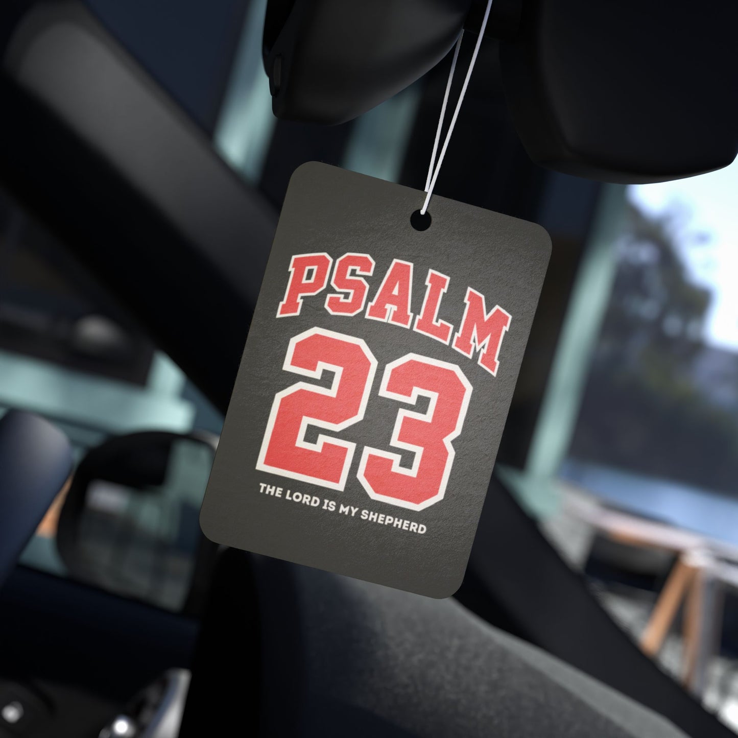 Psalm 23 The Lord is My Shepherd Car Air Freshener | Bible Verse