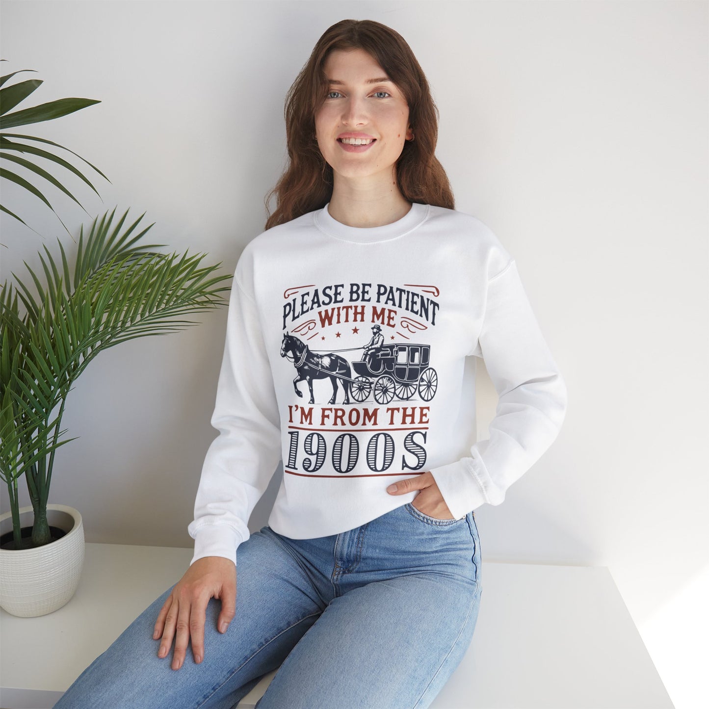 Vintage Retro Vibe Unisex Heavy Blend™ Crewneck Sweatshirt