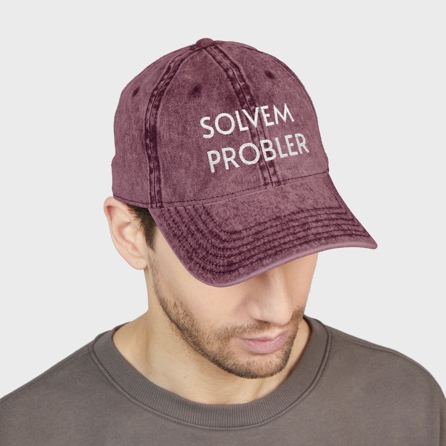 Funny Solvem Probler Vintage Embroidered Cap