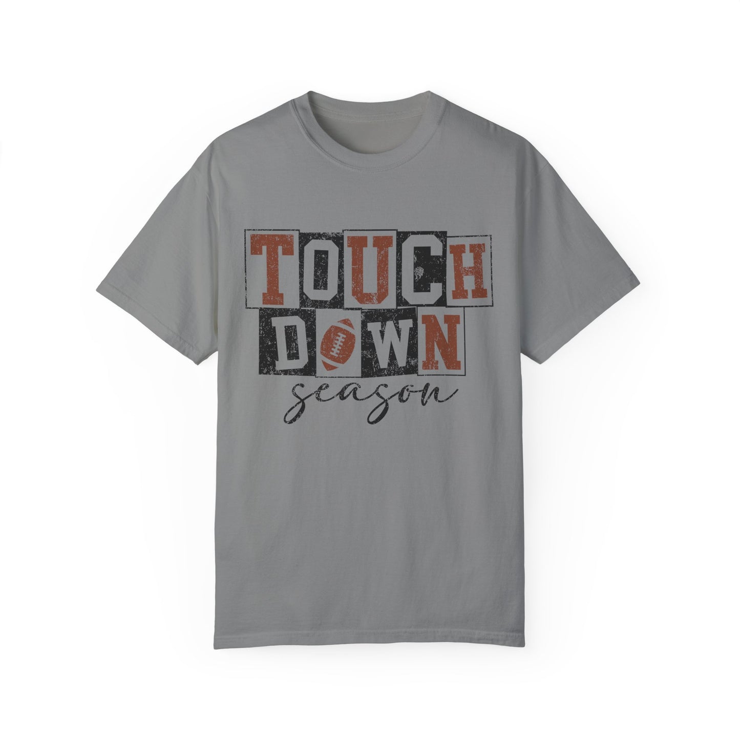 Football Season Unisex Garment-dyed Tee Comfort Color T-shirt - Touch Down Gift Ideas