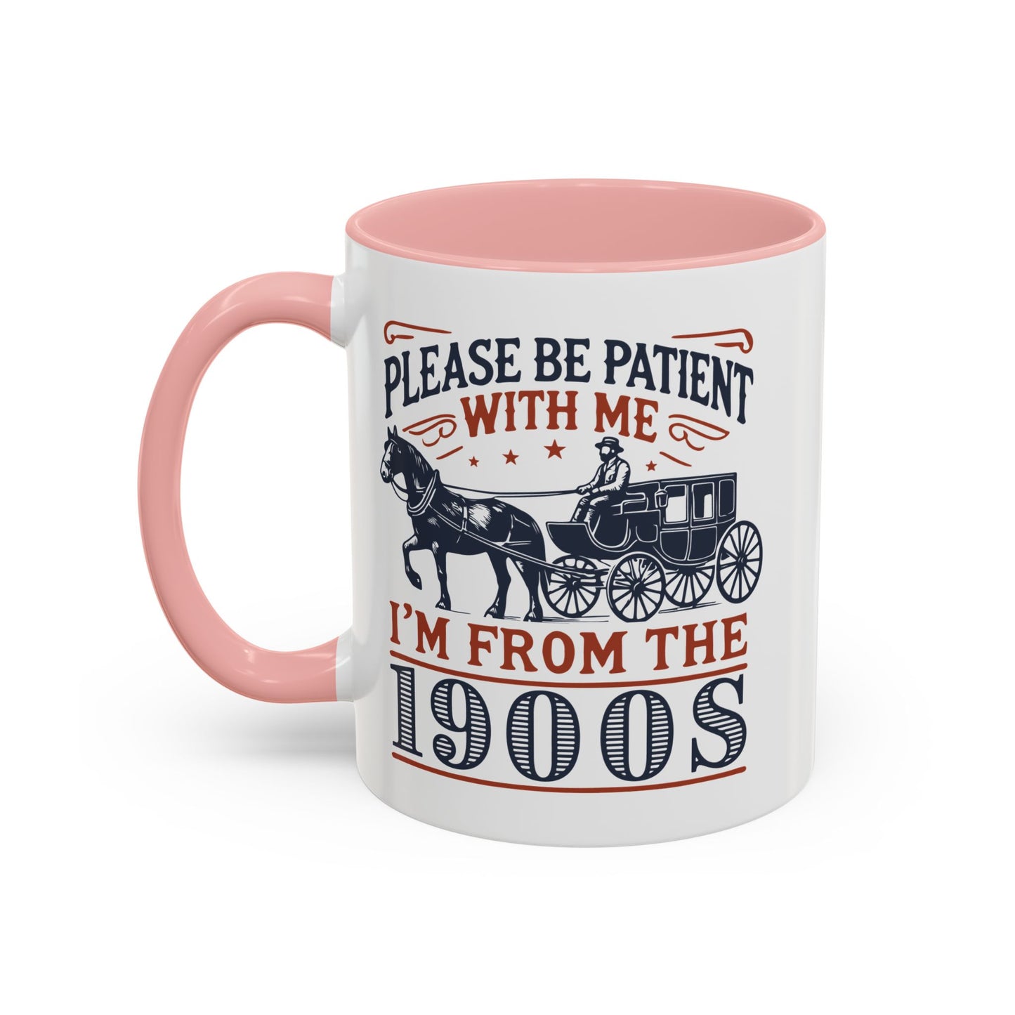 Vintage Retro Vibe Coffee Tea Mug - Hot Trending Navy Blue Merch Gift