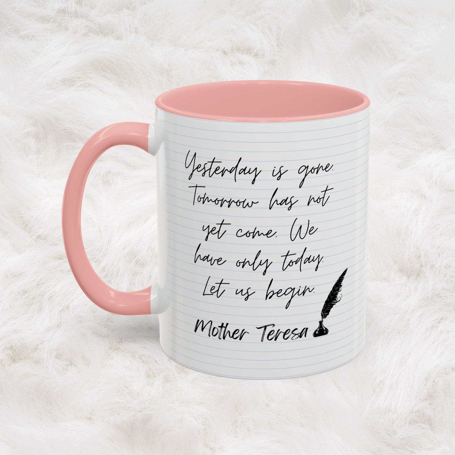 Learn With Mother Teresa Inspired Quotes Mug | Christian Gift Ideas