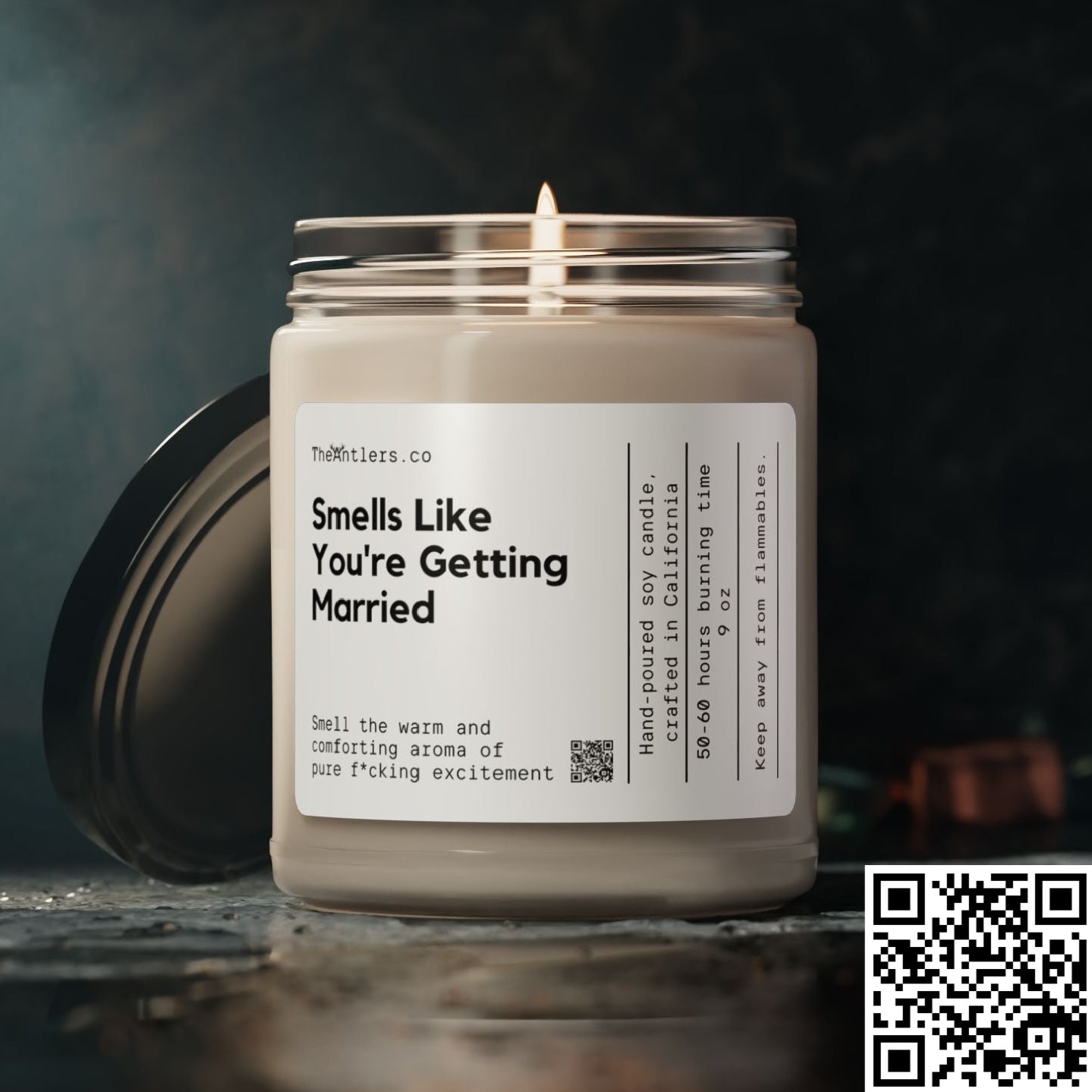 Smells Like You're Getting Married Soy Wax Candle, New Engagement, Upcoming Wedding Gift, Eco Friendly Gift Idea 9oz.