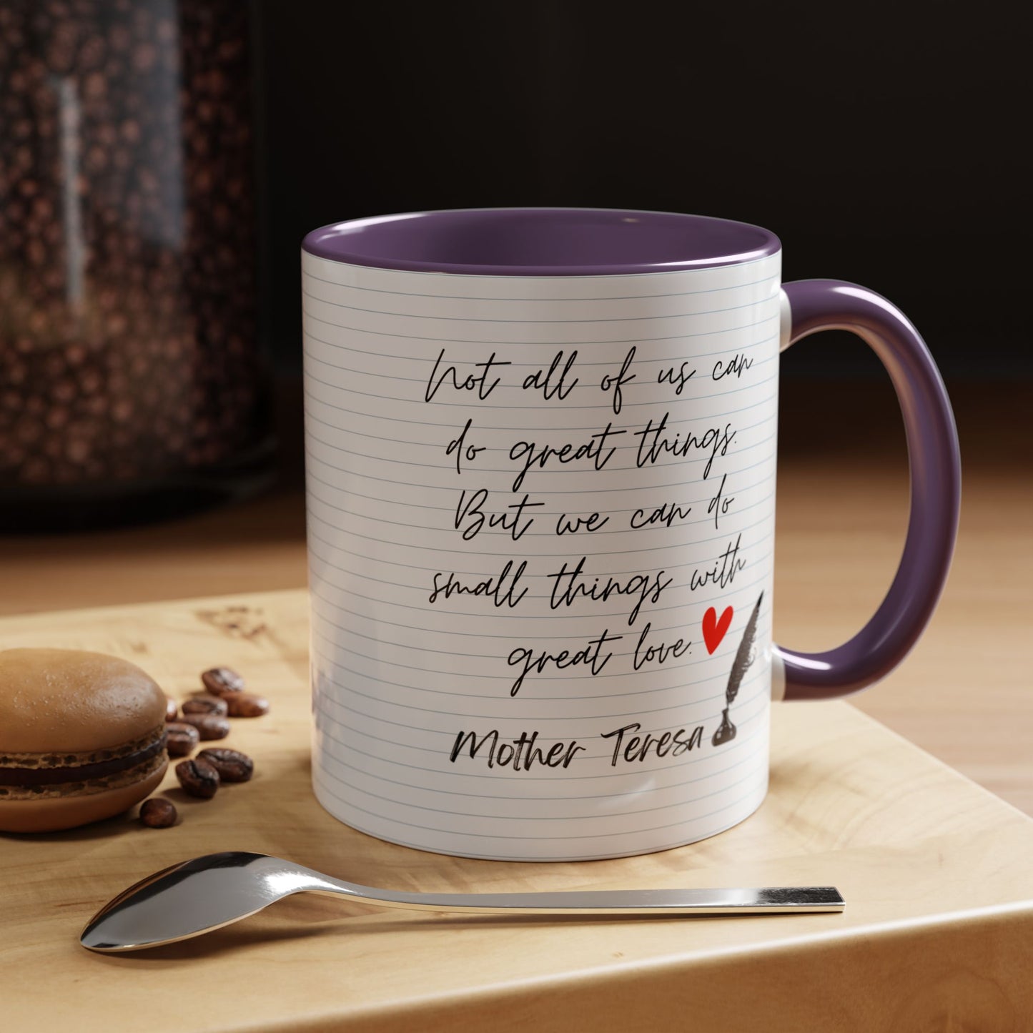 Mother Teresa Famous Positive Quotes Mug - We have only today, Let Us Begin | Christian Catholic Souvenir Cup