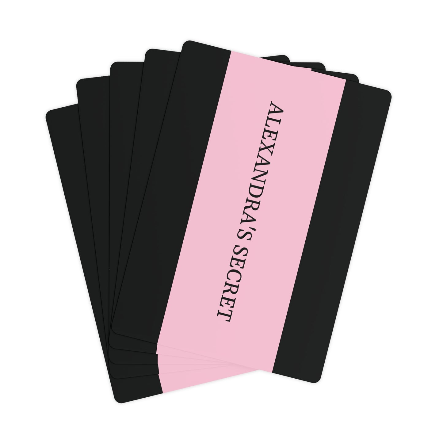 Personalized Name Black & Pink Poker Playing Cards Set | Hunting Birthday Christmas Gift