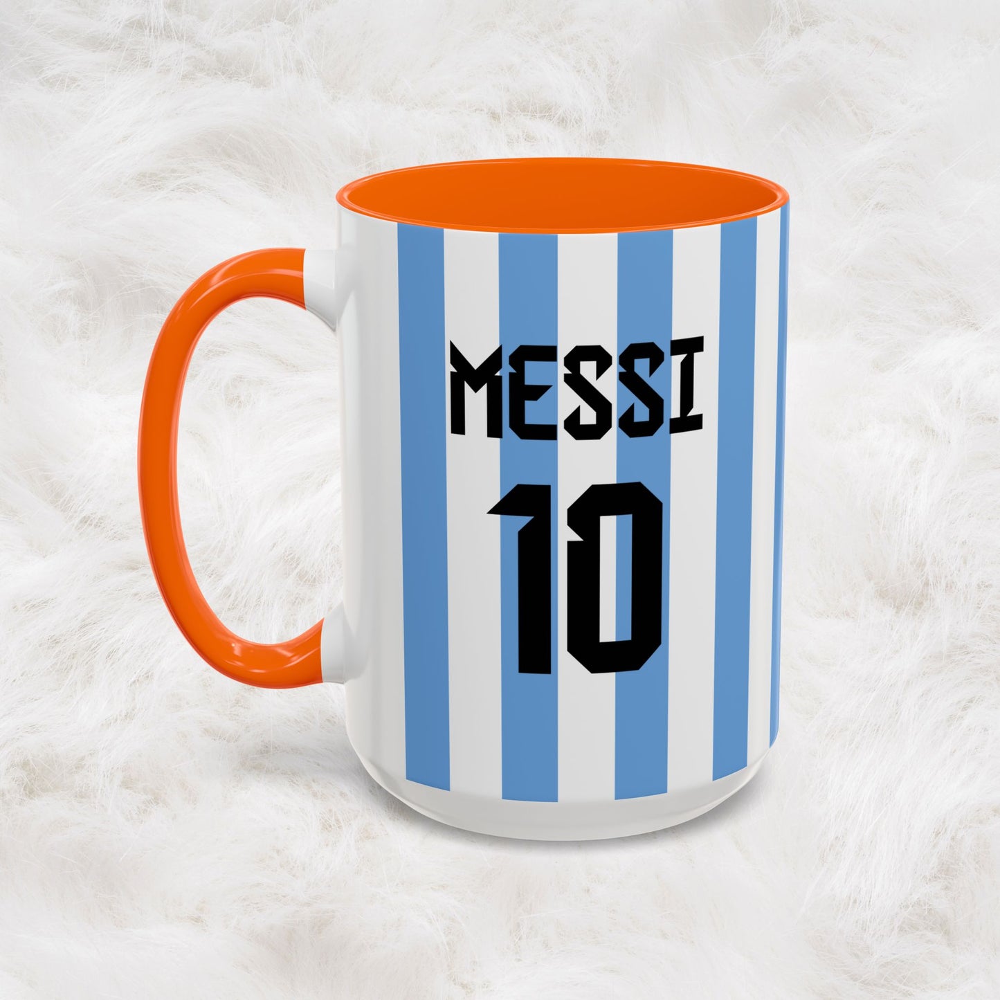 Personalized Name & Number Argentina Jersey Football Soccer World Cup Mug | Lionel Messi Fans | Hunting Birthday Christmas Gift Present