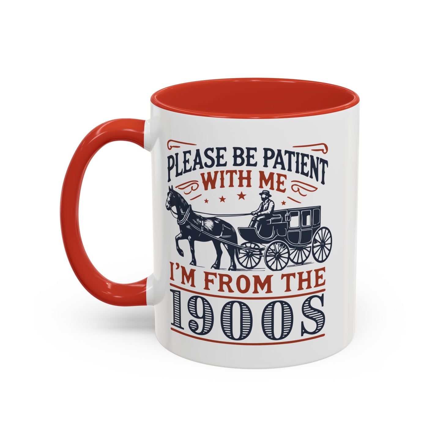 Vintage Retro Vibe Coffee Tea Mug - Hot Trending Navy Blue Merch Gift