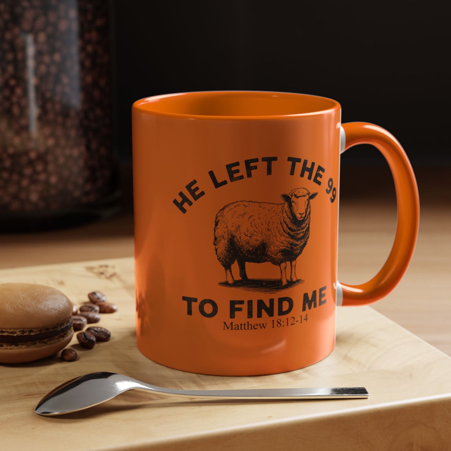 He Left the 99 Sheep Coffee Tea Mug — Inspirational Christian Matthew 18:12-14 Souvenir Cup