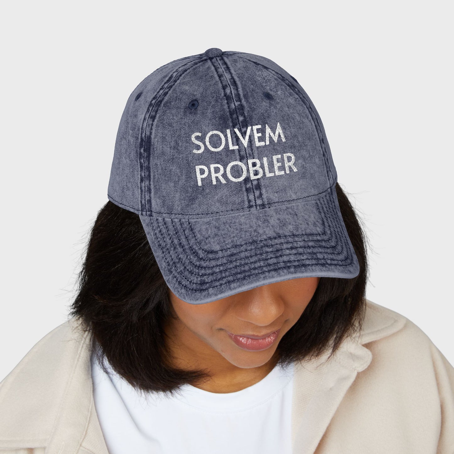 Funny Solvem Probler Vintage Embroidered Cap