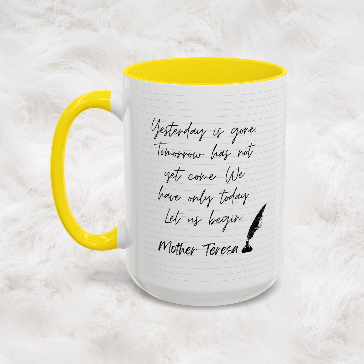 Learn With Mother Teresa Inspired Quotes Mug | Christian Gift Ideas