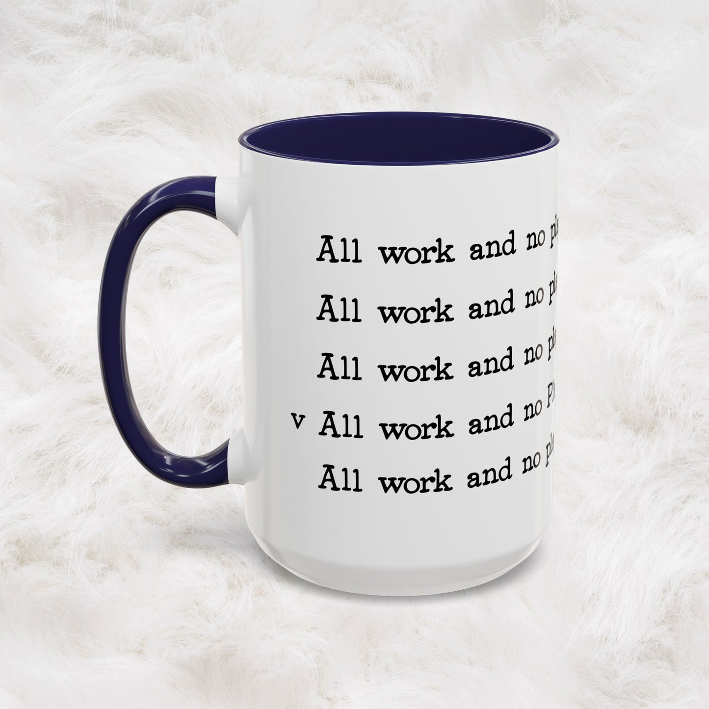 The Shining Coffee Mug — All Work and No Play Makes Jack a Dull Boy | Horror Movie Gift, Novelty Ceramic Cup