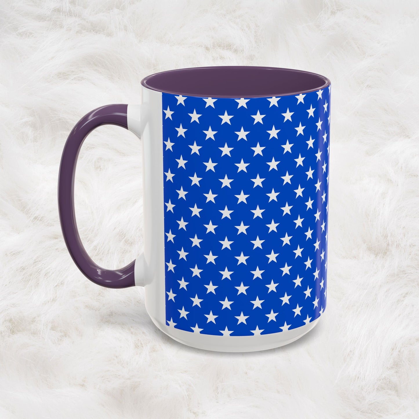 American Stars and Stripes USA Flag Accent Mug | Trending July 4th Gift Idea Coffee Tea Cup