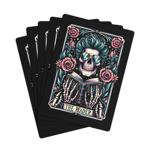 The Reader Skull Tarot Poker Cards Set | Birthday Christmas Souvenir Gift